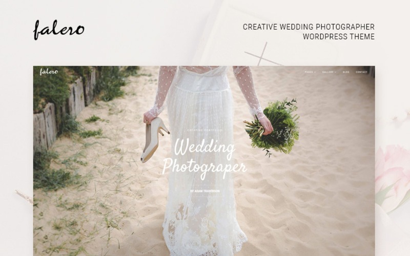 Tema de WordPress para fotógrafos de bodas de Falero
