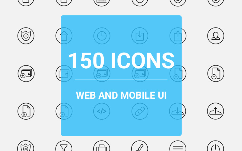 Download Набор иконок "Web icons Pack Set" / Web icons Pack Set - Набор иконок на тему графика web mobile icons app design ui ux buttons star favorite print create document wallet shield security power paint cloud case