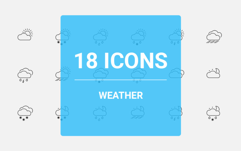 Weer Icon Set