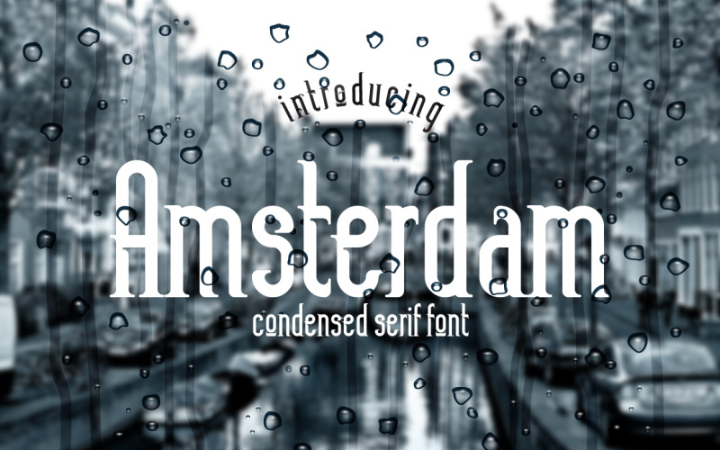 Download Шрифт "Amsterdam Font" / Amsterdam Font - Шрифт на тему графика serif font typeface lettering condenced retro vintage