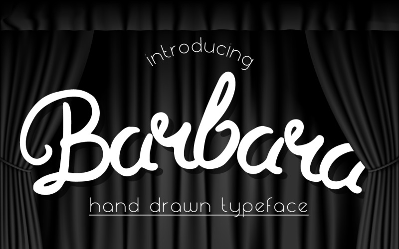 Download Шрифт "Barbara Font" / Barbara Font - Шрифт на тему графика font typeface lettering handdrawn brushpen script handmade