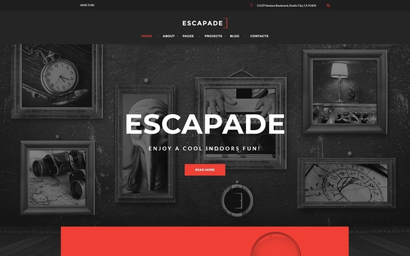 Escapade - Адаптивна тема WordPress Escape Room