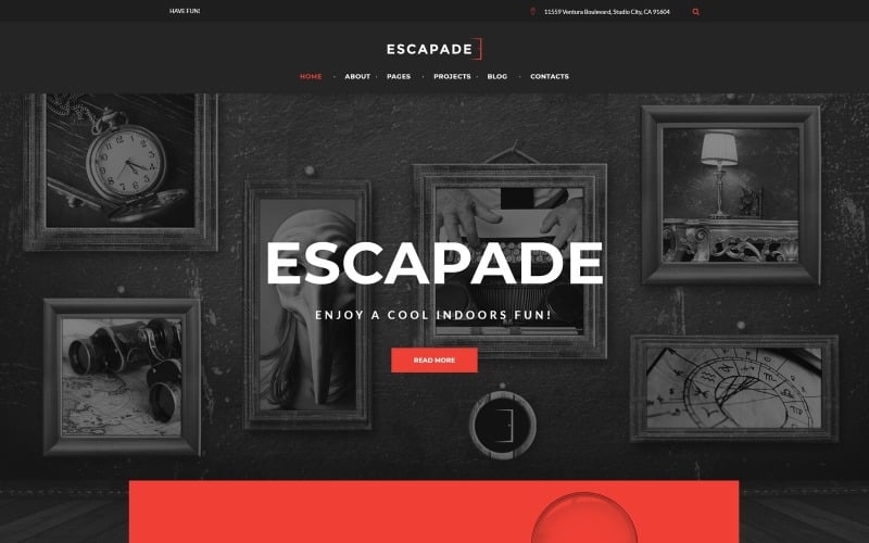 Escapade - Tema WordPress responsivo da Escape Room