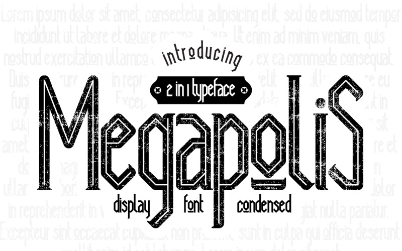 Megapolis betűtípus