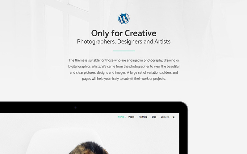 Spacer - Fotografie Portfolio WordPress Theme