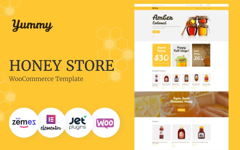 Yummy - Tema WooCommerce di Honey Store