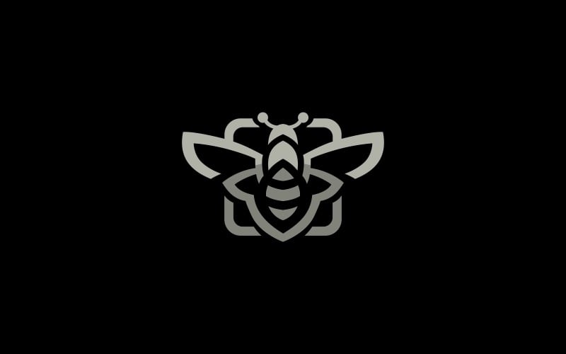 Бджола логотип шаблон