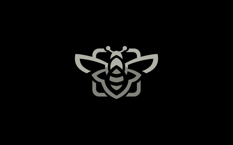 Download Шаблон логотипа "Bee Logo Template" / Bee Logo Template - Шаблон логотипа на тему графика bee animal unique mark brand app art business corporate creative creativity design entertainment flower fly graphic honey hornet icon illustrator image insect logo media simple sting studio s