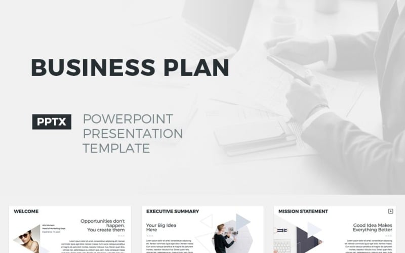 Business Services PowerPoint template TemplateMonster