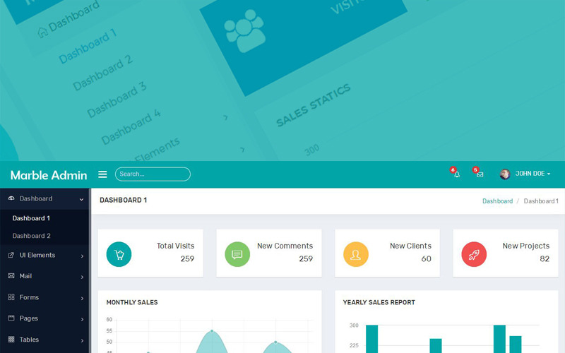 шаблон администратора