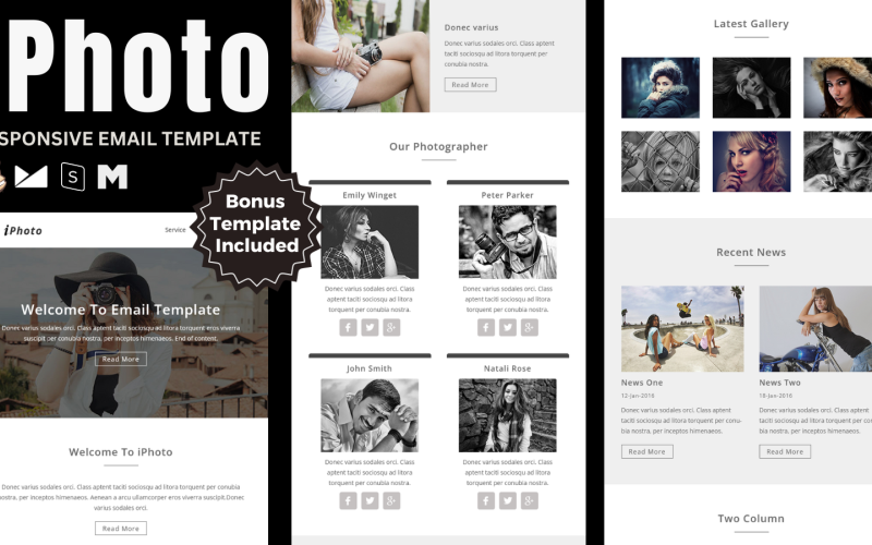 iPhoto - Responsive Email Template Newsletter Template