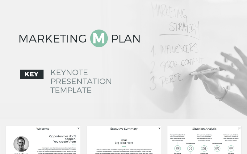 Keynote du plan marketing - Modèle Keynote