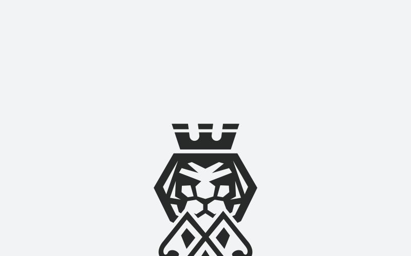 Modèle de logo roi