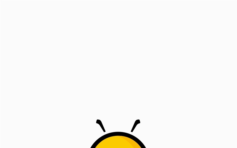 Download Pin Bee - шаблон логотипа / Graphics Logo Template - Шаблон логотипа на тему графика pin point location local locate gps map place direction navigation route spot position bee animal fly zoo