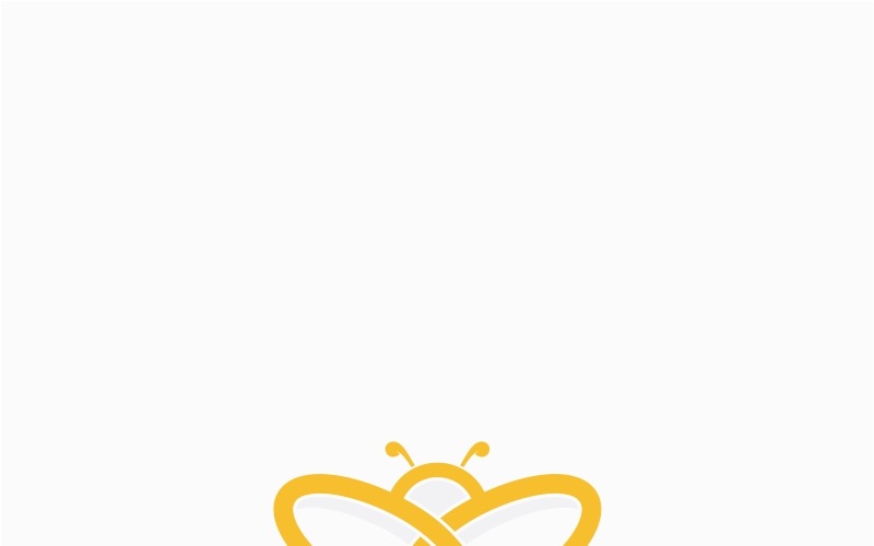 Шаблон логотипу Бджола Нескінченність