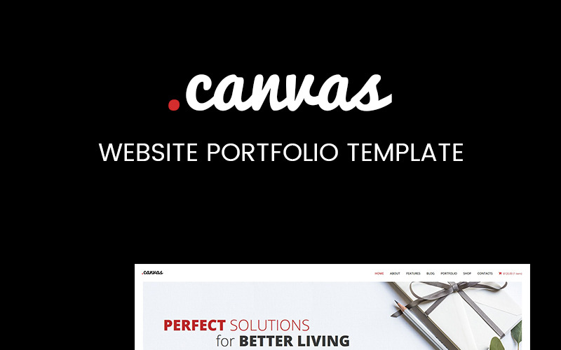 Szablon HTML do portfolio wnętrz i mebli - Szablon strony internetowej Canvas