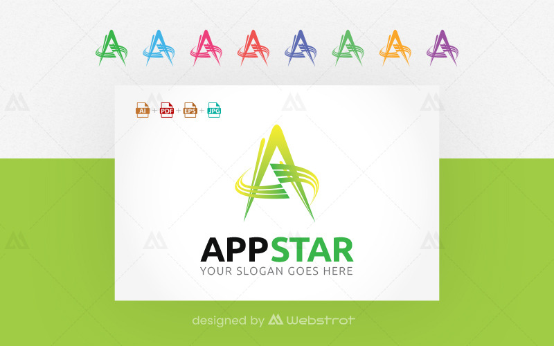 AppStar – бізнес-шаблон логотипу