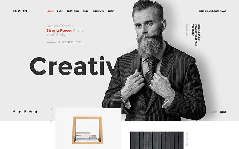 Furion - Creative en Agency PSD-sjabloon