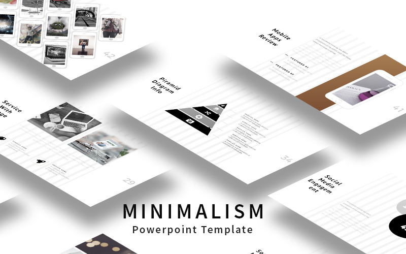 Minimalismus PowerPoint-Vorlage