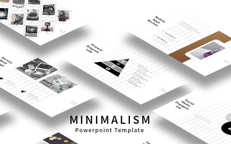 Modelo de PowerPoint de minimalismo