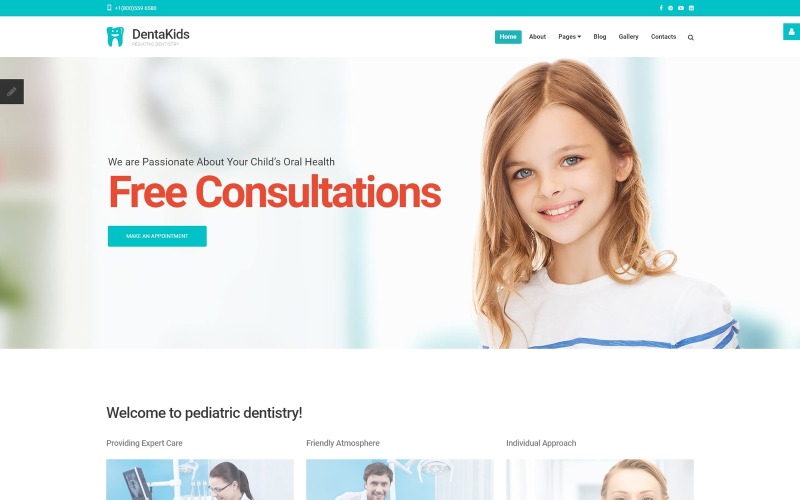 Modelo Joomla responsivo para odontologia