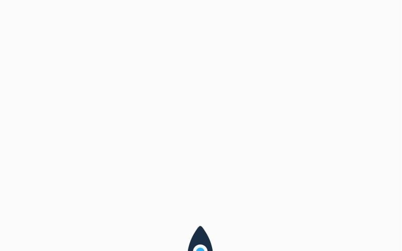 Plantilla de logotipo de píxel de cohete