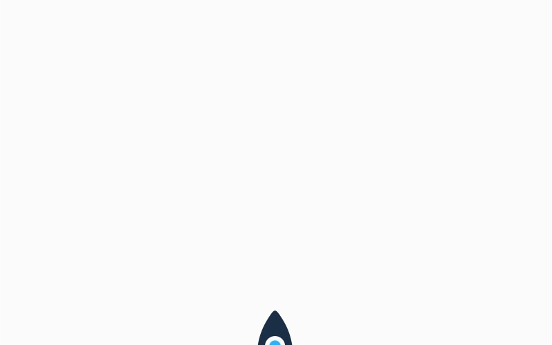 Raket Pixel Logo sjabloon