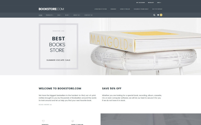 книги отзывчивая тема shopify