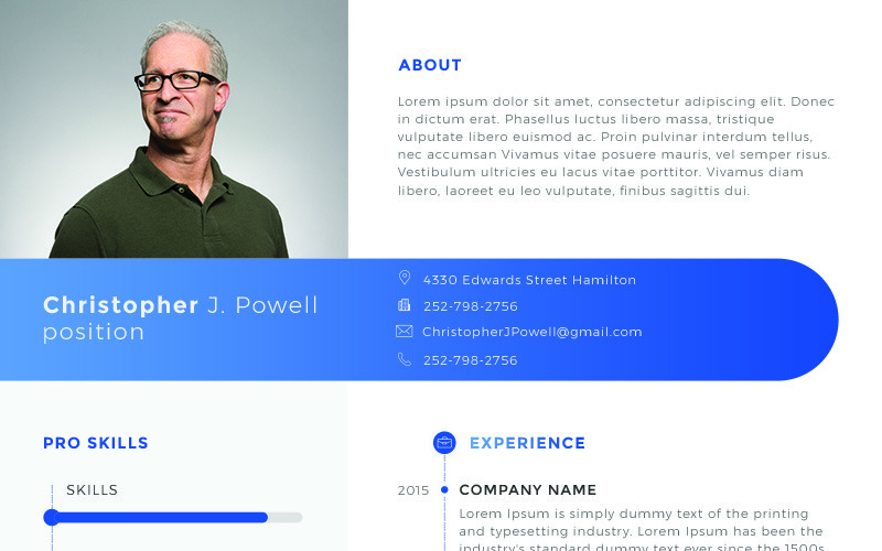 Christopher J. Powell - Clean Resume Template