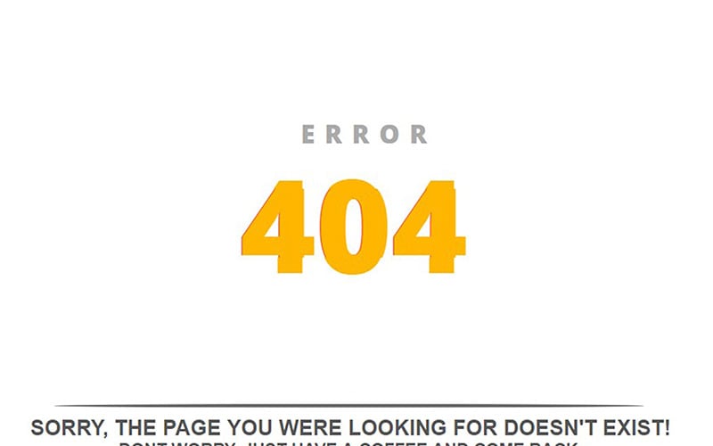 Elektryczna strona specjalna 404