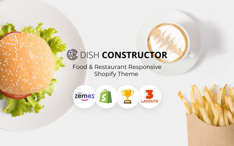 food &amp; restaurant отзывчивая тема shopify