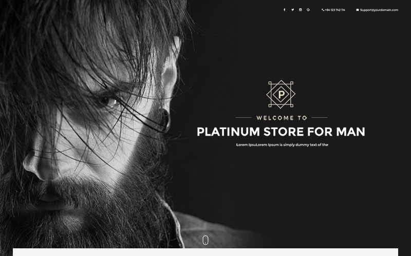 Download PSD шаблон "Platinum - Stylish eCommerce Template for Fashion PSD Template" / Platinum - Stylish eCommerce Template for Fashion PSD Template - PSD шаблон на тему магазин одежды clean clothing creative ecommerce fashion blog flat design layers minimal modern online store psd template shop stylish
