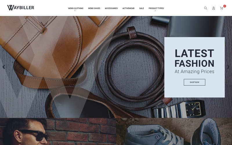 мужская закрывающая тема magento