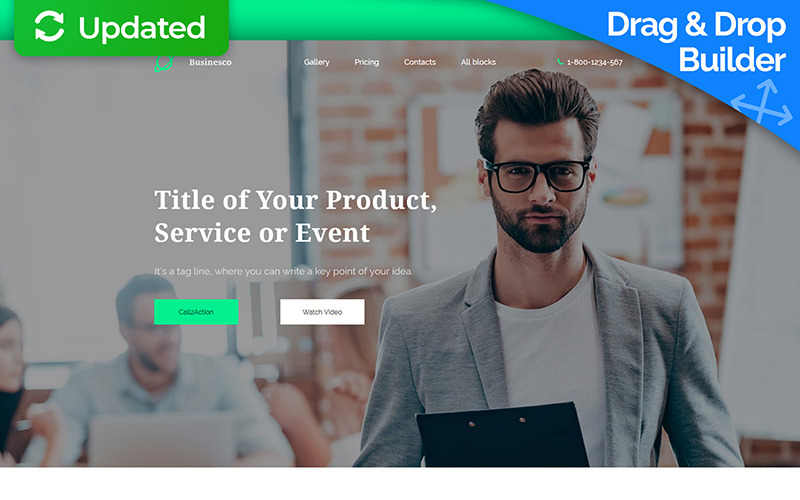 Business & Services Landing Page Template