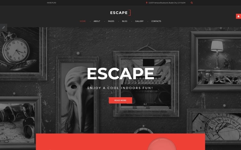 Escape - шаблон Joomla Escape Room