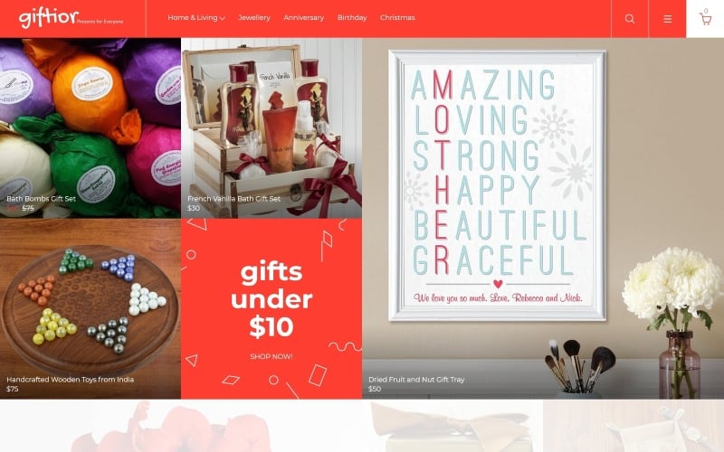 Gifts Store Responsive OpenCart Template