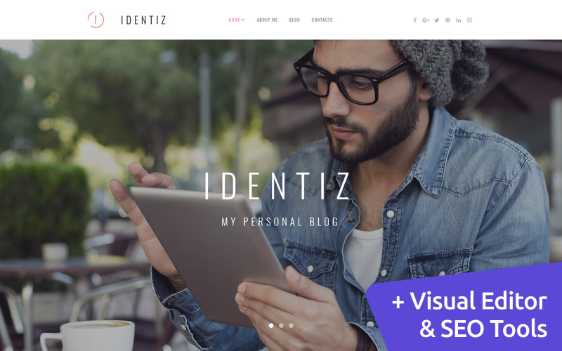Identiz-个人投资组合Moto CMS 3模板