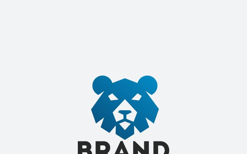 Bear logotyp mall