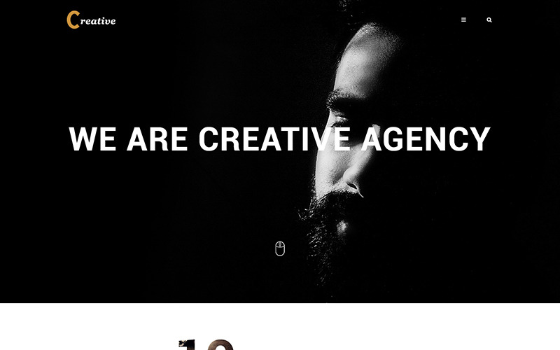 Creative agency and portfolio PSD Template
