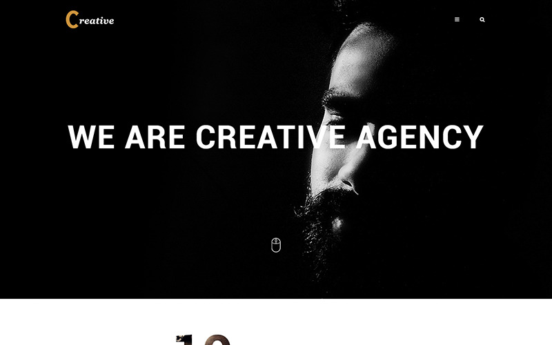 Download Шаблон PSD для создания сайта креативного агентства или портфолио / Creative agency and portfolio PSD Template - PSD шаблон на тему дизайн и фотография portfolio creative agency business template personal minimal design