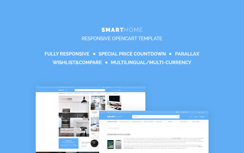 Електронний адаптивний шаблон OpenCart