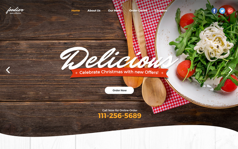 Download Foodier - PSD шаблон сайта ресторана с параллакс-эффектом / Foodier - Creative Parallax PSD Design PSD Template - PSD шаблон на тему графика food pizza bbq drink cafe restaurant hotel meal lunch dinner dessert apptitizer burger chilli red white bold grunge rustic wooden