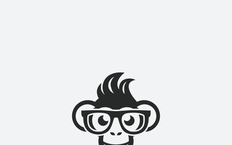 Geek Monkey Logo Template