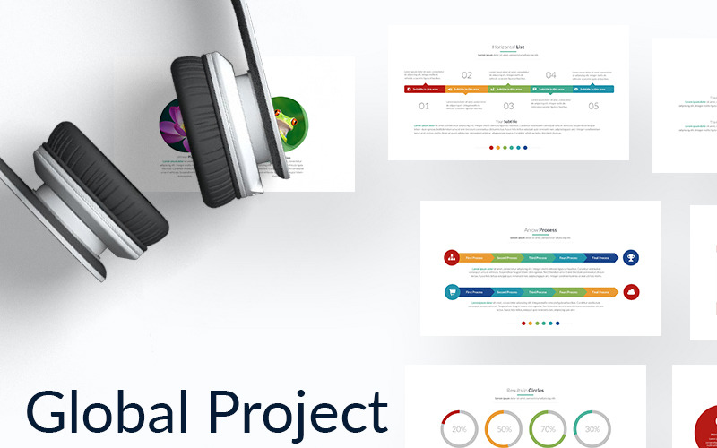 Global Project PowerPoint-sjabloon