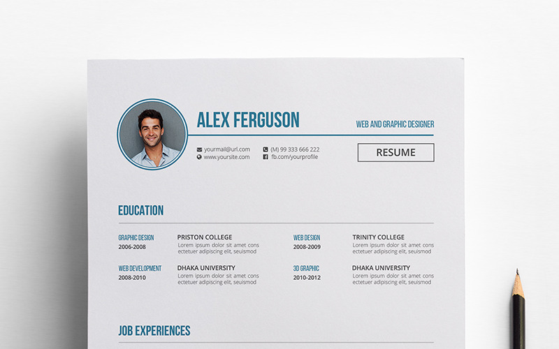 Modèle de CV de Alex Ferguson