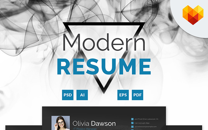 Olivia Dawson - modelo de currículo de gerente de projeto