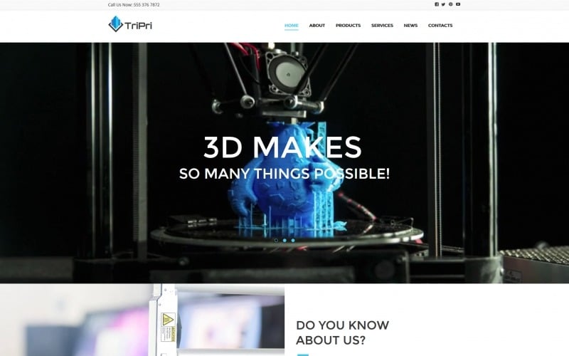 типография moto cms html шаблон