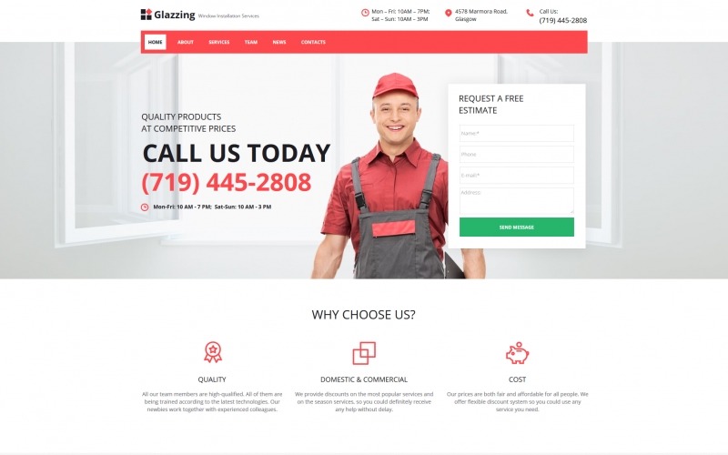 очистка окон moto cms html шаблон
