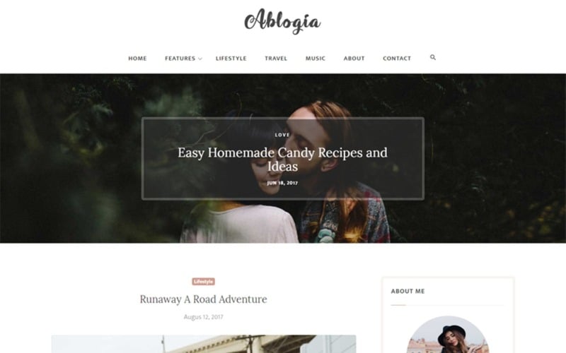 Abloga - Modèle de site Web de blog HTML5