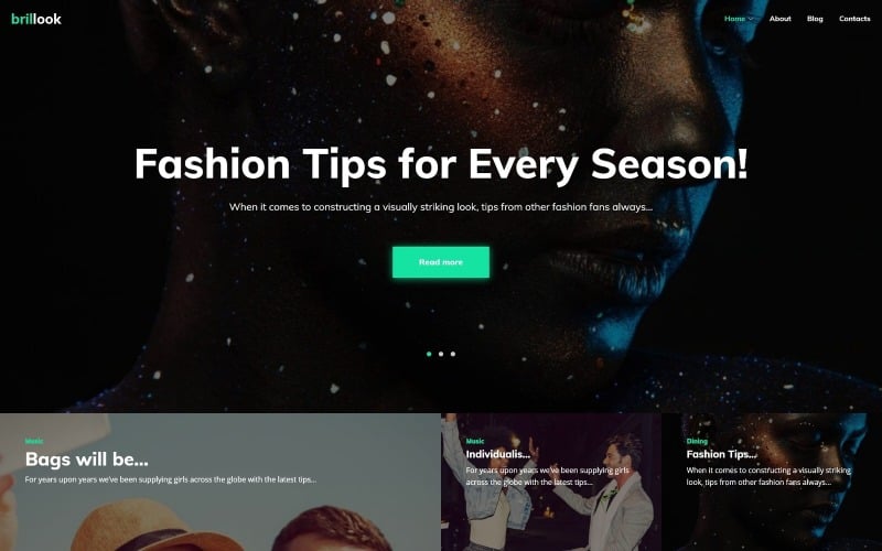 Brillook Lite - Modeblog Kostenloses WordPress-Thema